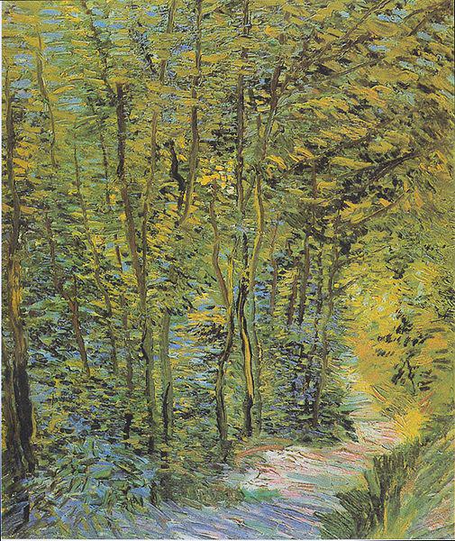 Vincent Van Gogh Forest-way oil painting image